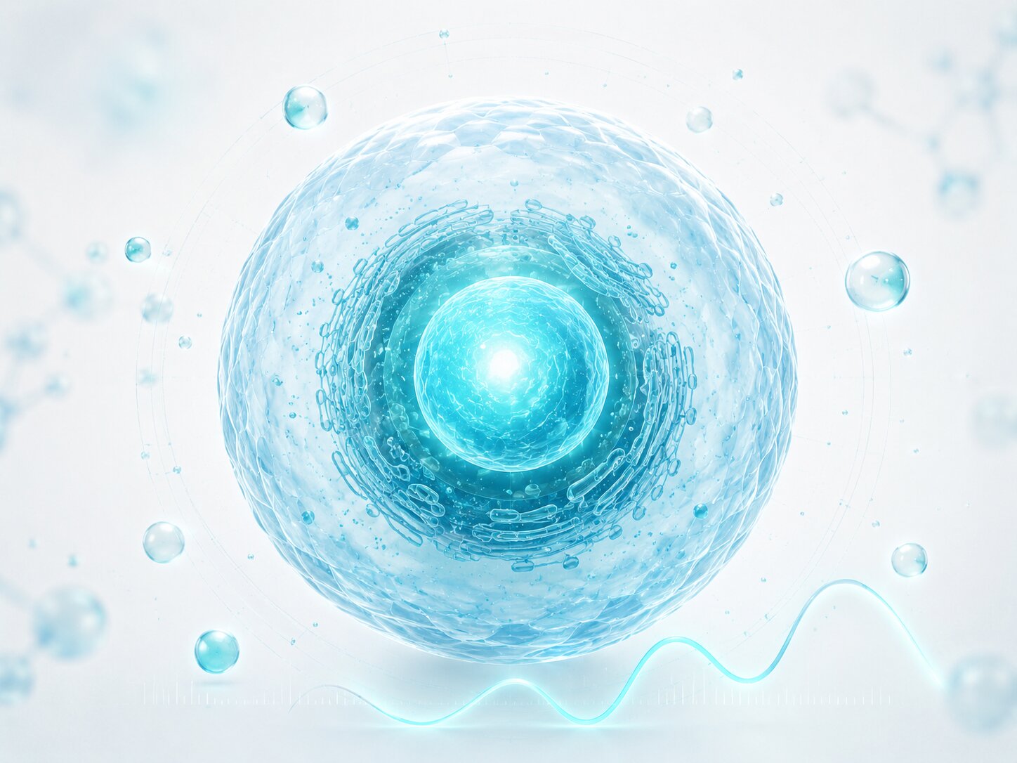 Cellular vitality and hydration signal visualization