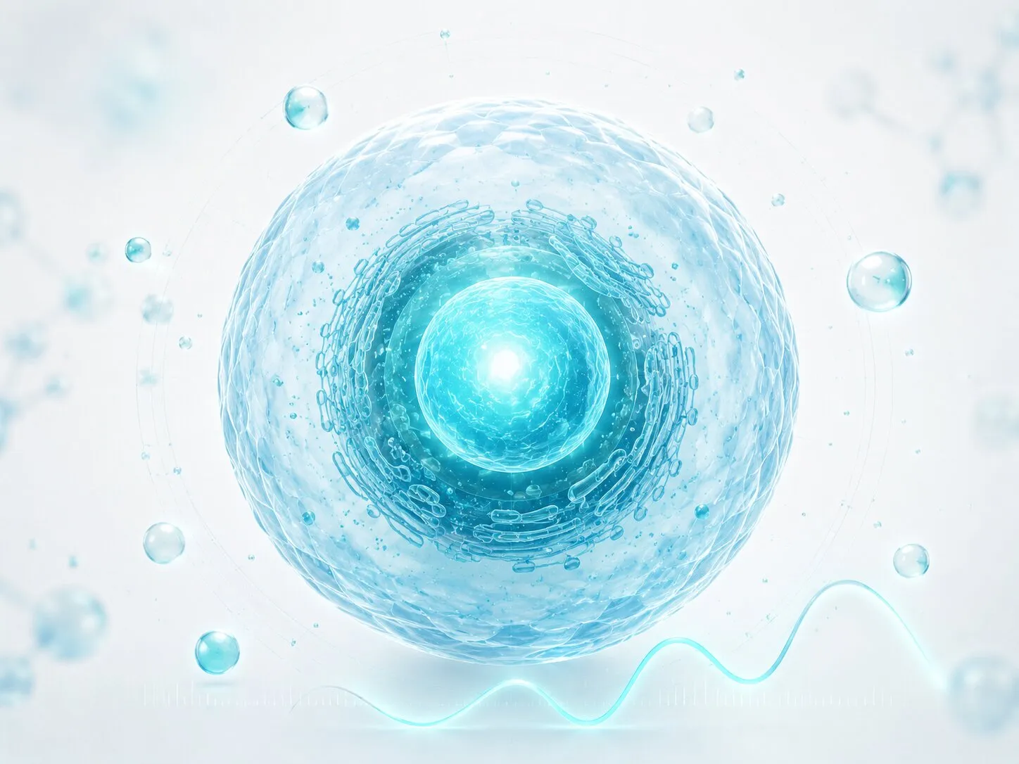 Cellular vitality and hydration signal visualization