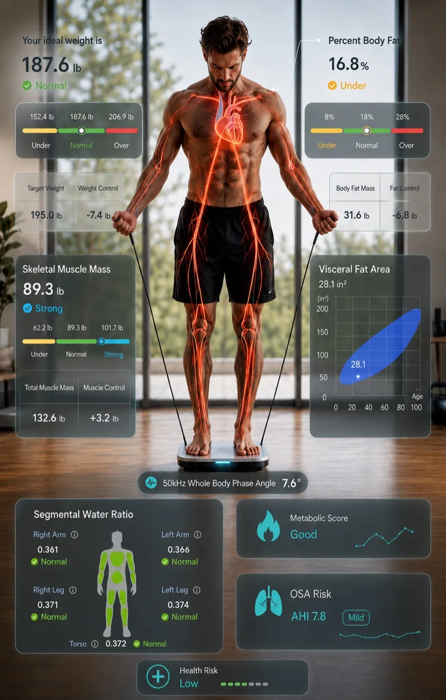 Syvols user with full-body bioelectrical signal mesh